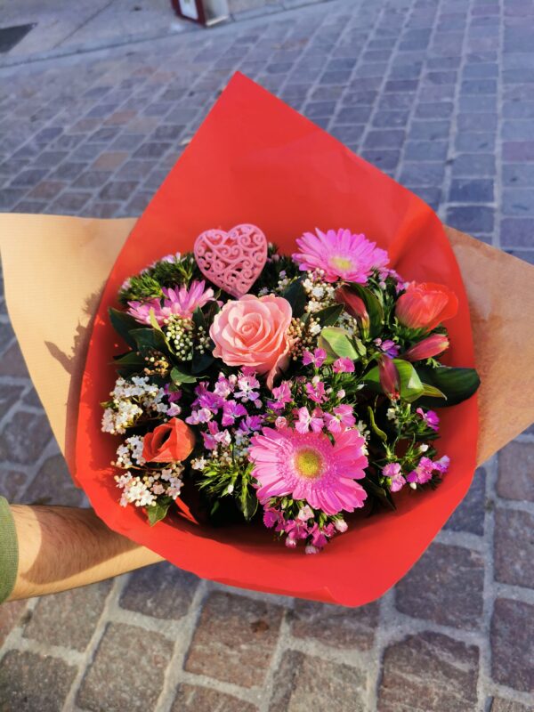 Bouquet Rose Tendre - saint Valentin